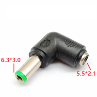 DC 5.5X2.1mm Femelle à 6.3*3.0mm Mâle DC Plug Power Chargeur Adaptateur Connecteur Droit 6.0*4.4mm 6.3*3.0mm 3.0*1.1mm