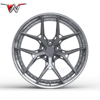 Jantes en alliage d'aluminium forgé multicolores 16 17 18 19 20 21 22 23 24 pouces, jantes de voiture en alliage forgé 2 pièces pour voiture