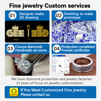 10k 14k 18k massives echtes Gold DEF VVS Moissan ite Diamond Fashion Ringe Custom Schmuck Herren ring HipHop Schmuck Herr der Ringe