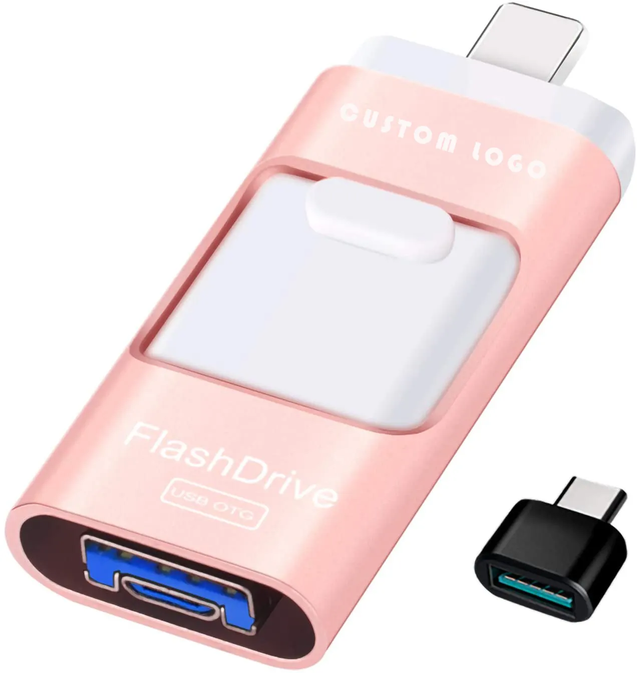 GITRAUSBフラッシュドライブ128GBサムドライブフォトスティックUSB3.0iOSメモリスティック3in1外付けドライブ互換電話パッドMac