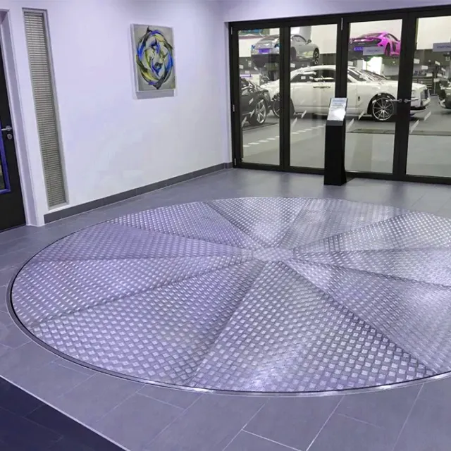 360 डिग्री कार घूर्णन मंच 3000kg कार पार्किंग मंच कार प्रदर्शन टर्नटेबल