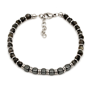 Lapis Lazuli ลูกปัดธรรมชาติแบบคลาสสิกปรับได้สร้อยข้อมือลูกปัดอัญมณี unisex - Product Image 4