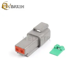 AT04-2P Dt04-2P Waterproof Wiring 2 Pin DT Male Auto Connector