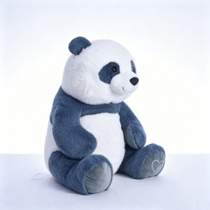 Customized <b>Panda</b> stuffed animal, Blue <b>panda</b> plush, Sitting <b>panda</b> plushie, Cute <b>panda</b> stuffed <b>toy</b> - Product Image 2