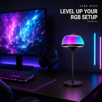 Lampe de table projecteur Aurora, lumière de nuit LED RGB intelligente, synchronisation musicale, CCT réglable, télécommande tactile, contrôle par application, CRI80, garantie de 2 ans