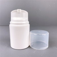 30ml 50ml 80ml 100ml 120ml 150ml Bouteille PP blanche Échantillon gratuit Bouteille vide de crème pour le visage sans air Bouteille de lotion imprimée avec logo personnalisé