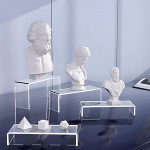 Lot de 3 présentoirs transparents en acrylique PS pour figurines d'<span class=keywords><strong>action</strong></span> anime, organiseur de comptoir pour cosmétiques - Product Image 1