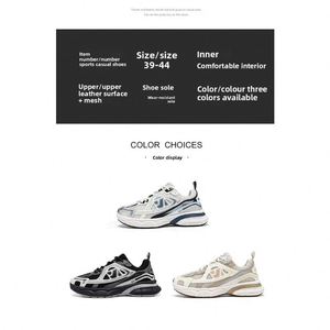 Chaussures de sport pour hommes, plateforme en maille respirante, semelle souple, imperméables, antidérapantes, résistantes à l'usure, légères et polyvalentes, chaussures de course - Product Image 6