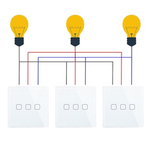 Smartdust nhà trang trí Tinh thể thủy tinh bảng điều chỉnh 3 băng đảng 2 cách màn hình cảm ứng interruptor tactil chuyển đổi ánh sáng - Product Image 2