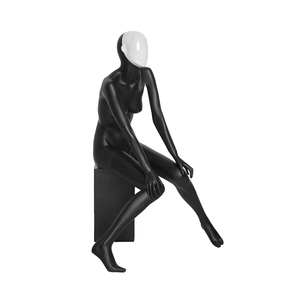 หุ่นโชว์เสื้อผ้าไฟเบอร์กลาสสีดำด้านราคาถูกสำหรับร้านขายเสื้อผ้า หุ่นโชว์หญิง<span class=keywords><strong>ท่า</strong></span>ทางทันสมัยสำหรับขายส่ง - Product Image 4