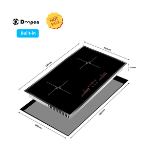 Table de cuisson à induction électrique, fabrication chinoise, bon prix, 220V 4000W, plaque chauffante, commande tactile, double brûleur, cuisinière à induction électrique - Product Image 6