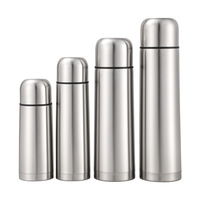 Botol Termos Vakum Anti Jatuh Berbahan Stainless Steel 304 Dinding Ganda Bebas BPA, Tahan Panas 12-24 Jam, untuk Rumah, Luar Ruangan, dan Olahraga