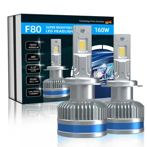 XENPLUS F80 160W 40000LM H7 Led Headlight Bulb H1 H3 H4 H11 H13 9004 9005 9007 9012 LED