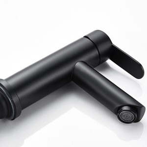 Grifo Monomando Moderno de Acero Inoxidable Negro con Válvula Cerámica para Calentador de Agua, Accesorios para Lavabo de Baño Exterior - Product Image 2