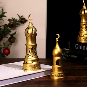 Nouvelle lampe à bougie électronique sans flamme à LED de style arabe, design architectural, fournitures pour le Ramadan, décoration de lieux, accessoires photo - Product Image 3