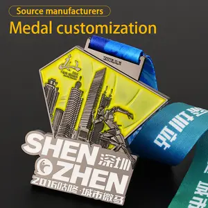 Medalhas de personalização esportiva, medalhas de ouro, prata, bronze, impressão gratuita, maratona personalizada, esportiva, corrida, metal