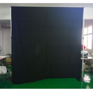 Aluminum Adjustable Backdrop <b>Stand</b> with Telescopic <b>Pipe</b> and Drape Silver for Weddings and Trade Shows - Product Image 3
