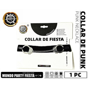 Collana con manette Punk per articoli di novità per feste #61227 - Product Image 1