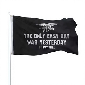 Drapeaux personnalisés de la Marine américaine en gros, bannières d'extérieur en nylon 210D de qualité supérieure avec impression numérique, drapeaux pour fans militaires, vente directe d'usine OEM/ODM - Product Image 1