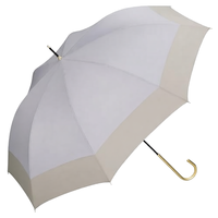 Parapluie de voyage compact coupe-vent professionnel ODM 3 plis, 8 baleines en fibre de verre, panneau bicolore, tissu pongé, UPF 50+, colle noire