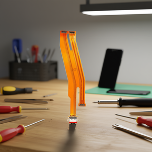 สายเคเบิลแบบยืดหยุ่นของออปโป้ เรียลมี X2 พร้อมขั้วต่อข้อมูลการชาร์จ USB ประเภท C สำหรับชิ้นส่วนทดแทนซ่อมโทรศัพท์มือถือ - Product Image 3