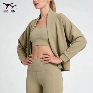 JIEJIN Designer Abbigliamento Sportivo all'Ingrosso per Donne, Giacca Sportiva a Maniche Lunghe ad Asciugatura Rapida per Yoga - Product Image 2