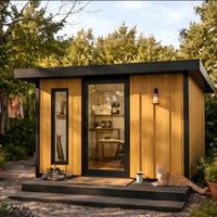 Cabine de bureau de jardin préfabriquée ADU, studio dédié, espace de travail améliorant la concentration et l'efficacité