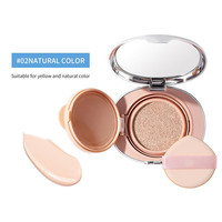 Moist Cushion Foundation 2 Warna Tahan Lama Hasil Alami Dewy Air Cushion BB Cream Label Pribadi Grosir