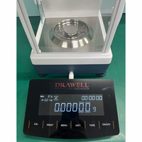 Drawell DEB 0.1mg / 0.01mg Balance analytique de laboratoire à double gamme 5 chiffres 0.00001g Balance de haute précision