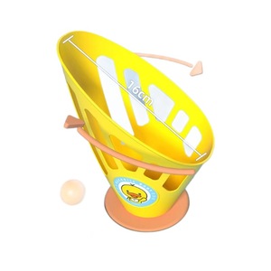 Jeu de lancer de balles pour bébés, jouets de sport familial, activité de plein air, 2 lanceurs, 1 panier et 8 balles, jeu de capture de balles pour enfants - Product Image 2