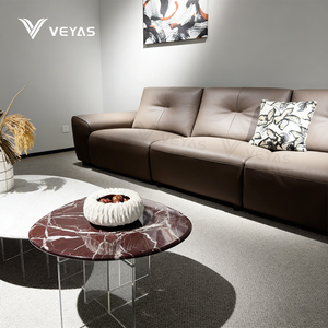 Sofá Reclinable Eléctrico de Tres Plazas, Cuero Genuino, Diseño Ergonómico, Control Remoto, Ecológico, Moderno para Sala de Estar - Product Image 3