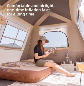 Sunnyfeel pliable PVC Camping en plein air Portable <span class=keywords><strong>matelas</strong></span> pneumatique surélevé pour sol dormir maison tente automatique lit gonflable - Product Image 2