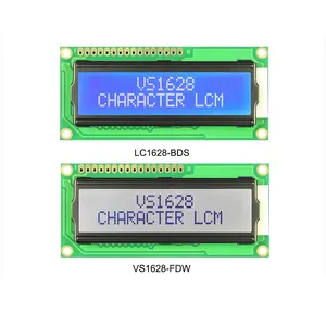 Módulo de Panel LCD de retroiluminación LED, pantalla blanca de 16x2 caracteres