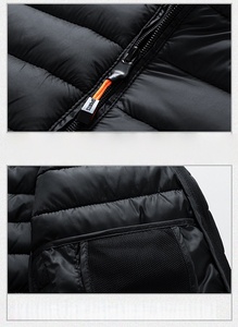Giacca Imbottita da <span class=keywords><strong>Uomo</strong></span> Personalizzata Leggera Calda Oversize M-8XL con Cappuccio Staccabile Antivento - Product Image 4