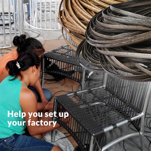 LTR Set up di servizi di fabbrica di Rattan linea di produzione di attrezzature sintetiche in Rattan rattan plastica fettuccia fare mobili in Rattan - Product Image 2