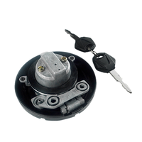Bouchon de réservoir de carburant de remplacement ventilé en aluminium CNC antivol à clé pour moto tout-terrain Kawasaki KLX250 249cc 1993-2020