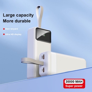 Batterie externe grande capacité avec écran LED, 30000 mAh, 50000 mAh, double port USB, logo personnalisé, PD22.5W, pour extérieur - Product Image 4