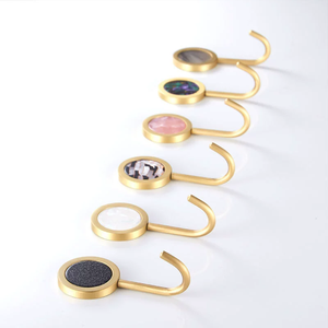 Phòng tắm nhà bếp phòng khách treo tường móc và quần áo móc tự dính Hợp kim nhôm áo đơn khăn Vỏ móc - Product Image 2