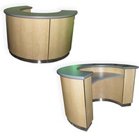 Hot Popular Check Out Counter Bouteille de vin Présentoir Cash Checkout Table Comptoir Caissier