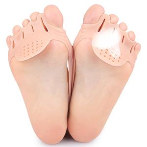 Séparateurs d'orteils en gel de silicone, entre-doigts à cinq trous, coussinets métatarsiens, coussinets pour la plante du pied, correcteur d'<span class=keywords><strong>hallux</strong></span> <span class=keywords><strong>valgus</strong></span> - Product Image 1