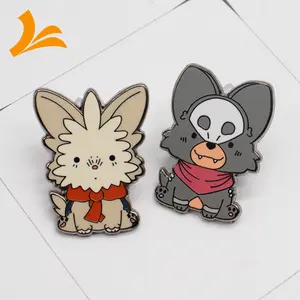 Haute qualité bon prix mignon conception animale personnalisée broche en métal plaqué broche en émail personnalisé broche en émail dur