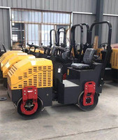 Mini-compacteur routier hydraulique à tambour unique vibratoire de 1 tonne