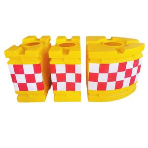 Barrera de seguridad vial reflectante de plástico para carreteras, barrera de salida de rampa, barril de seguridad vial, cojín de choque, barrera de tráfico - Product Image 1