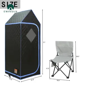 Desain baru gaya atap Gotik tenda sauna inframerah portabel tenda sauna Satu orang ukuran penuh