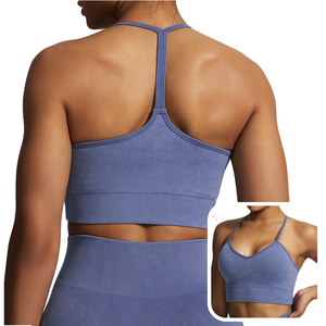 Women Plus Size Breathable High <b>Support</b> Yoga Sports Bra Cross <b>Back</b> Workout Gym Fitness Bra - Product Image 1