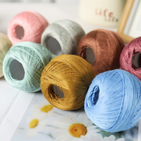 Factory Hot-Selling 100% 7# Lace Cotton Yarn Multi-Color Dyed for Hand-Made Crochet for Knitting and Crochet