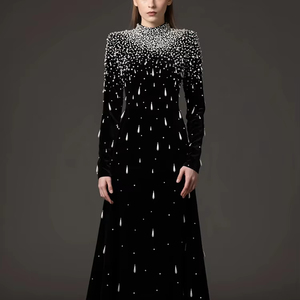 Star Dress Velvet - Luxurious New Style Evening Gown