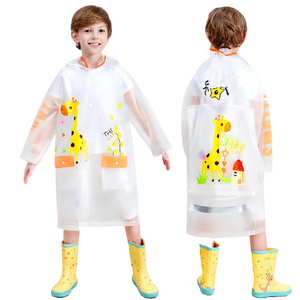 Imperméable EVA jaune personnalisé en usine, imperméable et réutilisable, style long pour les activités de plein air sous la pluie. - Product Image 6