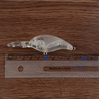 Corps de leurre de pêche crankbait en plastique rigide non couché G10, 8,8 cm, 9,5 g