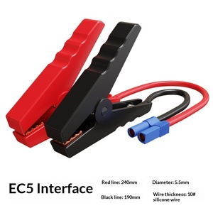 Démarreur <span class=keywords><strong>de</strong></span> secours universel 12V pour voiture avec pinces EC5, courant <span class=keywords><strong>de</strong></span> crête 300A, connectivité standard/directe/à pinces intelligentes, pour le démarrage <span class=keywords><strong>de</strong></span> batterie - Product Image 3